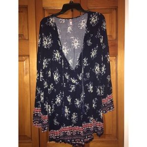 Loose Flowery Romper